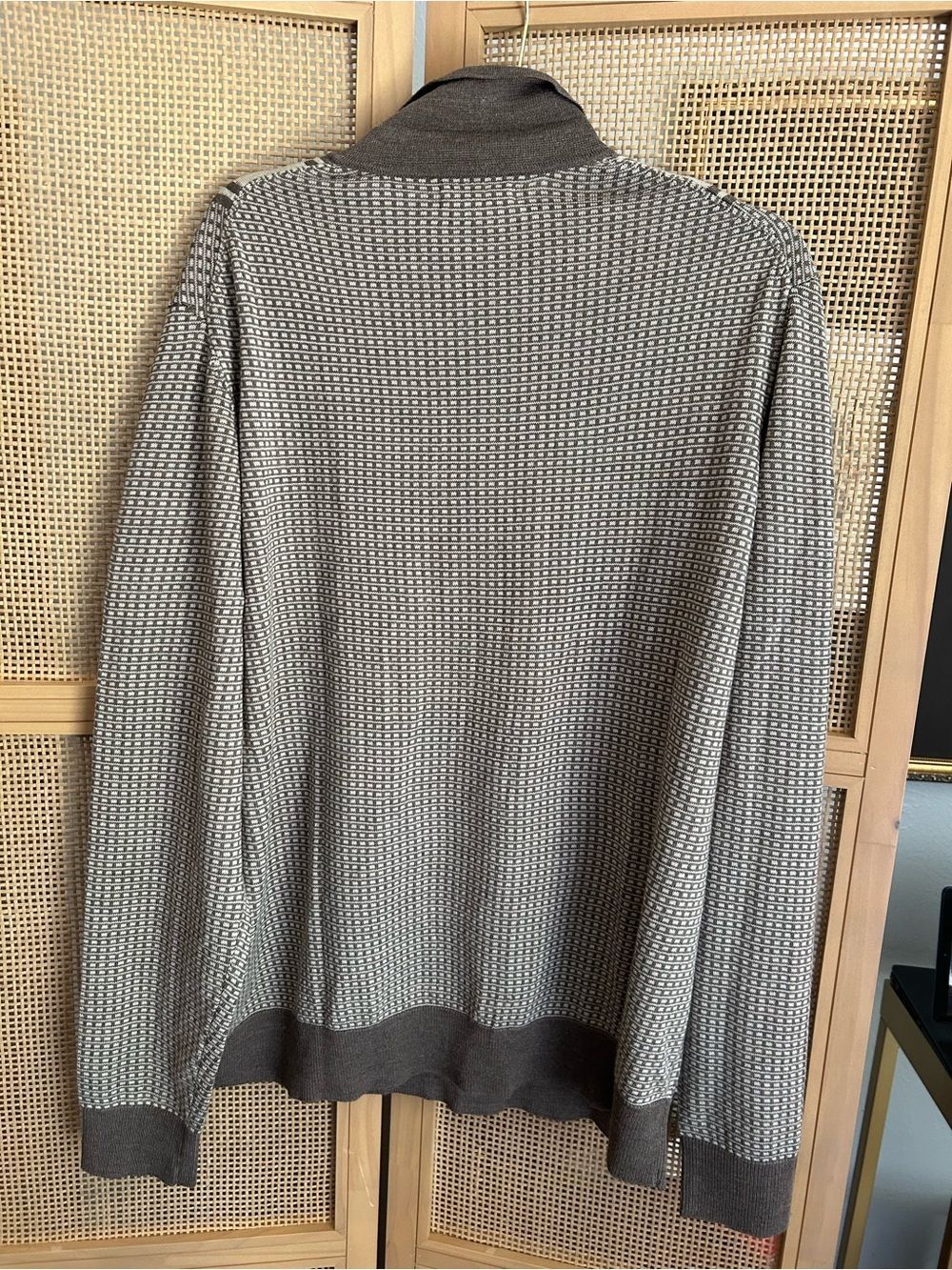 Apt. 9 NWOT Brown Knit Polo Sweater Men's XL Preppy Coastal Grandpa - Picture 4 of 4